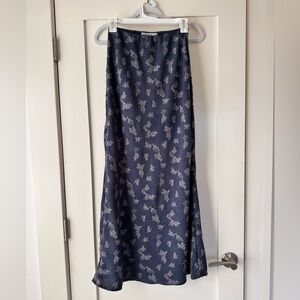 Urban Renewal Leaf Pattern Maxi Skirt